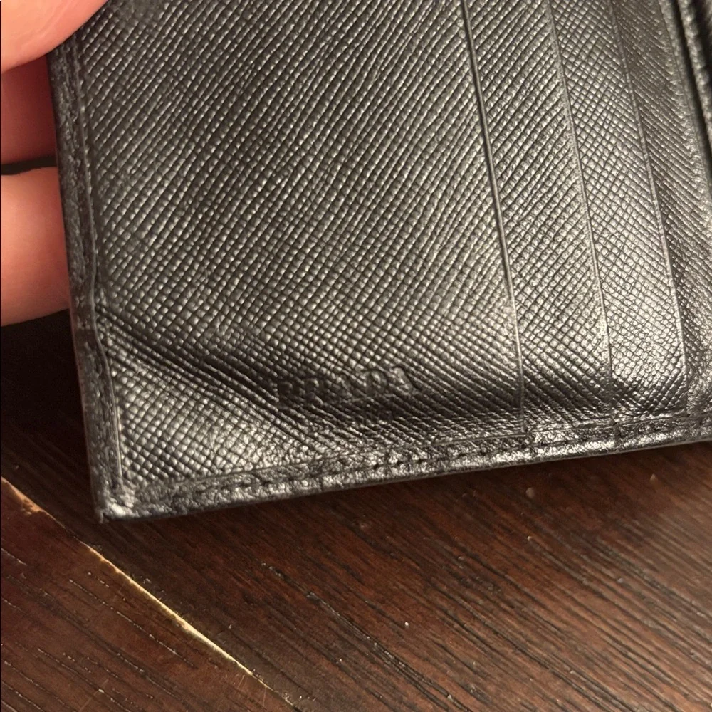 Prada Black Saffiano Leather Wallet
